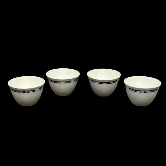 Set Of 4 Vintage Corning Pyroceram Tableware Seville 8oz Bouillon Cups - Picture 2 of 16